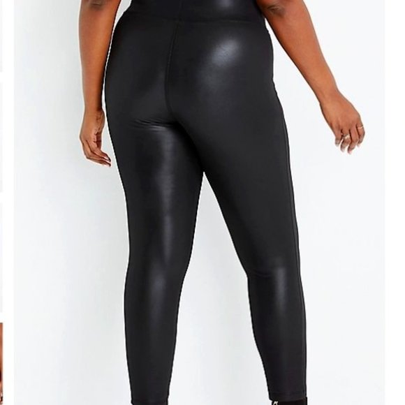 One 5 One Faux Leather Pull On Bodycon Skinny Pant NEW- Sz. 1X - Picture 3 of 11